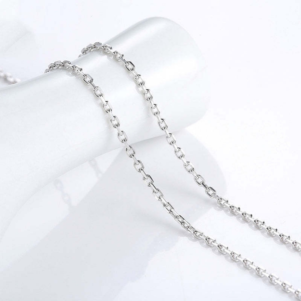 NEW Sterling Silver basic chain necklace 18" anchor link design